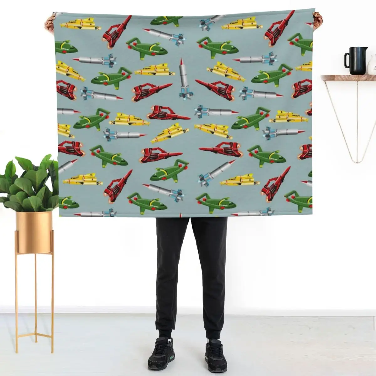 Thunderbirds Pattern Throw Blanket Cute christmas decoration Warm decorative Luxury Designer Summer Beddings Blankets