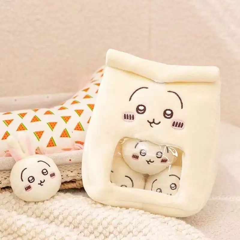 20cm Latest Bag of Snacks Small Eight Kawaii Stuffed Plush Toy Doll Cartoon Anime Cute Gift for Children Fun Doll Christmas