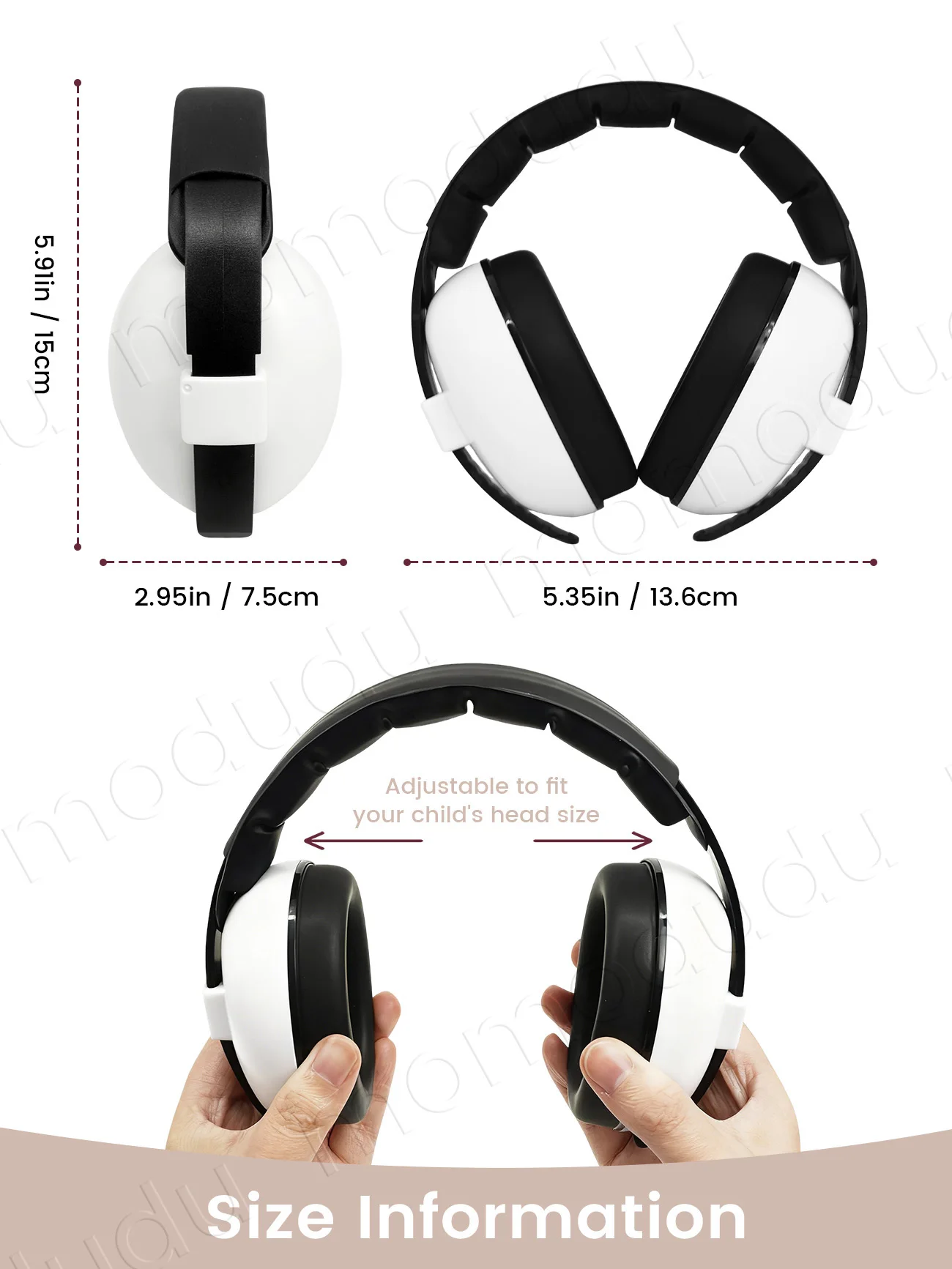 1pc Baby Ear Protection Anti-Noise Earmuffs Headphones for Sleep & Travel Ear Protection with Stretchable Design
