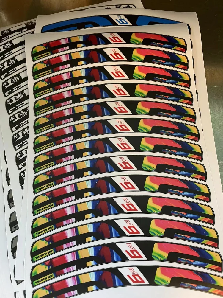 M9 Mountain Wheel Group Sticker Waterproof Sunscreen Sticker Modified Sticker Rim Sticker Color Change Sticker Bicycle Sticker