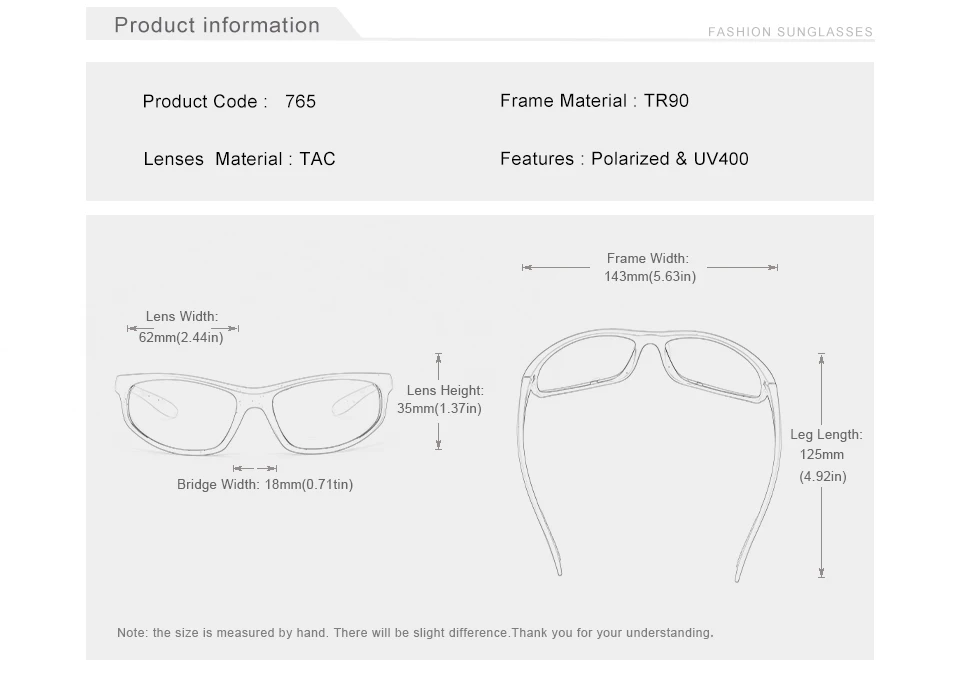 KINGSEVEN Outdoor Sport Reiten Sonnenbrille Männer Polarisierte UV400 Spiegel Objektiv Gläser Fahrrad Straße MTB Angeln Radfahren Brillen – Detail 3