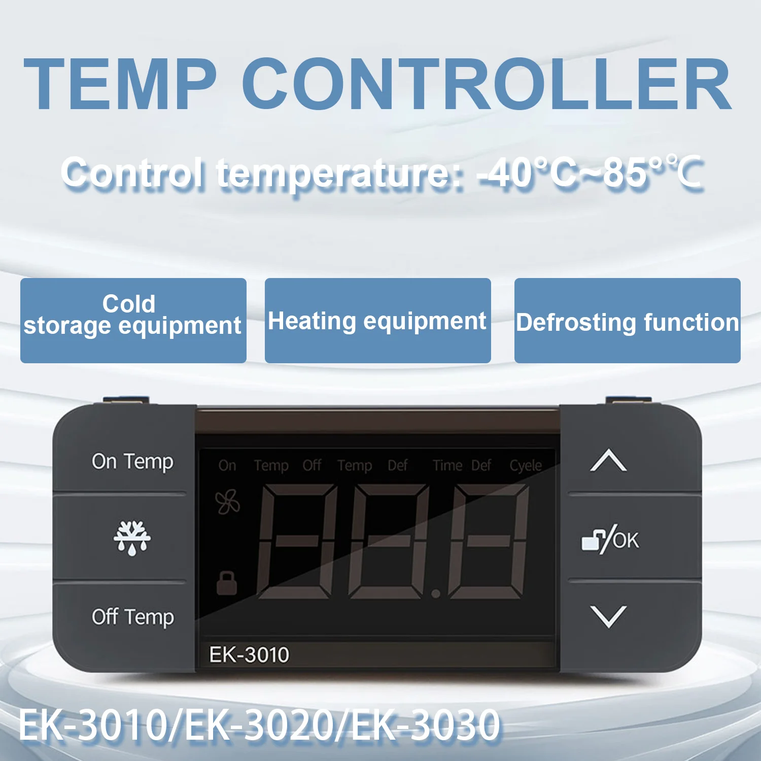 EK-3010/EK-3020/EK-3030 cyfrowy termostat regulator temperatury ogrzewanie chłodzenie chłodzenie wentylator rozmrażania czujnik termostatu