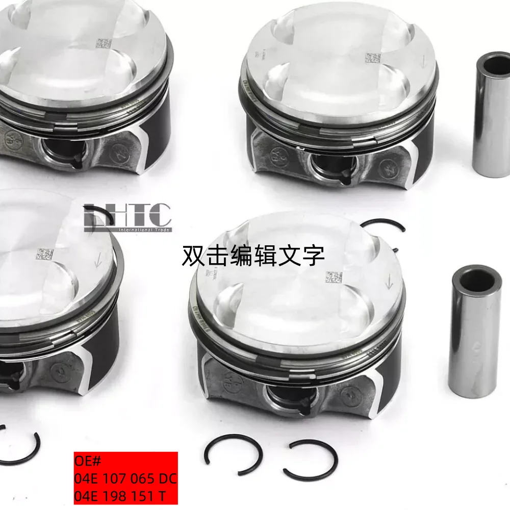 Pistons & Rings Set STD For Audi A3 VW Jetta Golf Beetle EA211 1.2 TSI CJZ CYV OE#04E107065DC/04E198151T