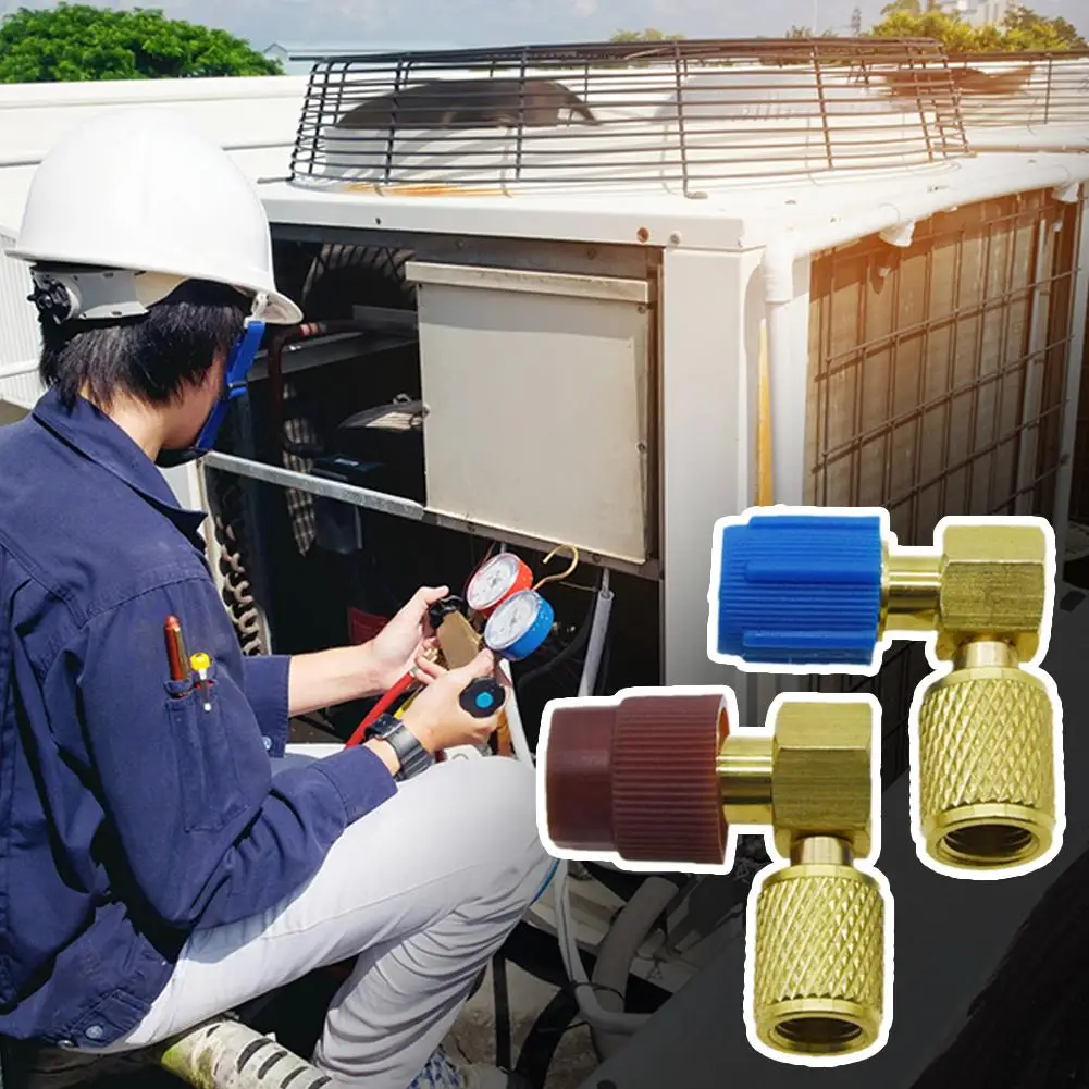 

R12 To R134 A High/low Pressure Port Modification Adapter Disconnect 90 Connector ° Modification A/C Quick Connector N8N6