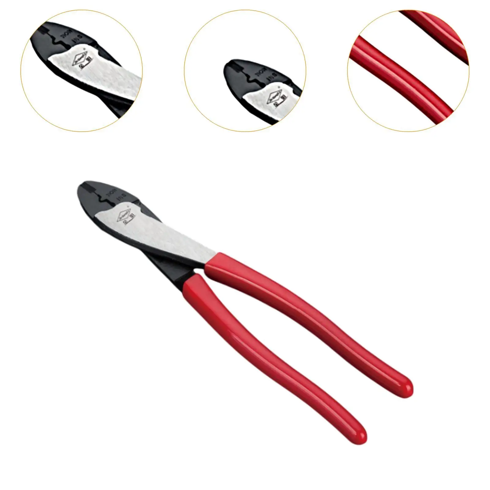 Wire Crimper Electricians Pliers Wire Cutter 10" Multifunctional Sturdy Comfortable Grip Professional Hand Tool Cable Crimper