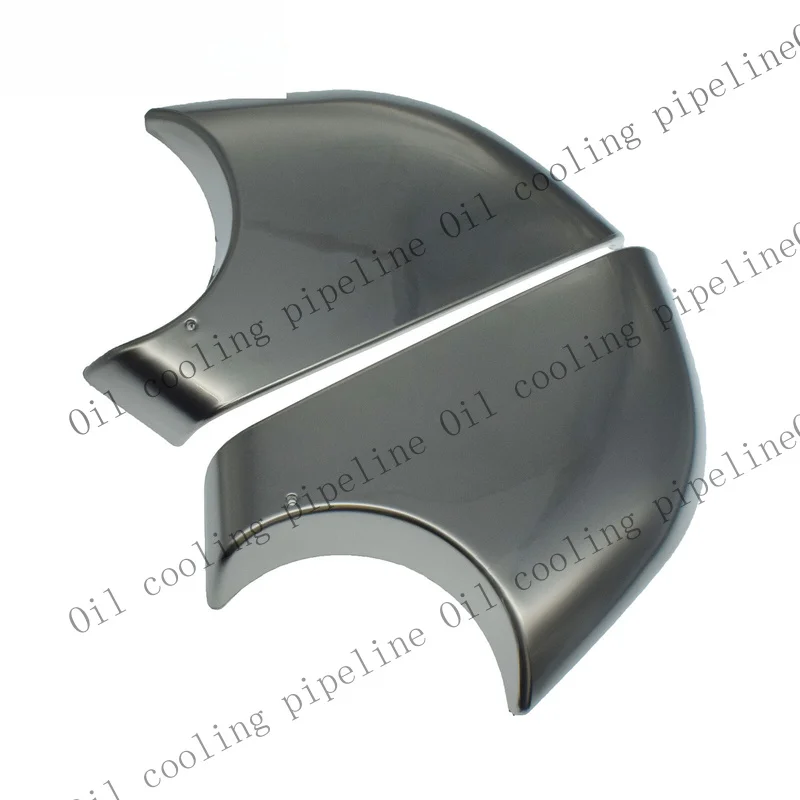 A+ 2PCS Chrome Left Right Lower Outer Cover Cap Mirror For 2017-2022 Tesla Model 3