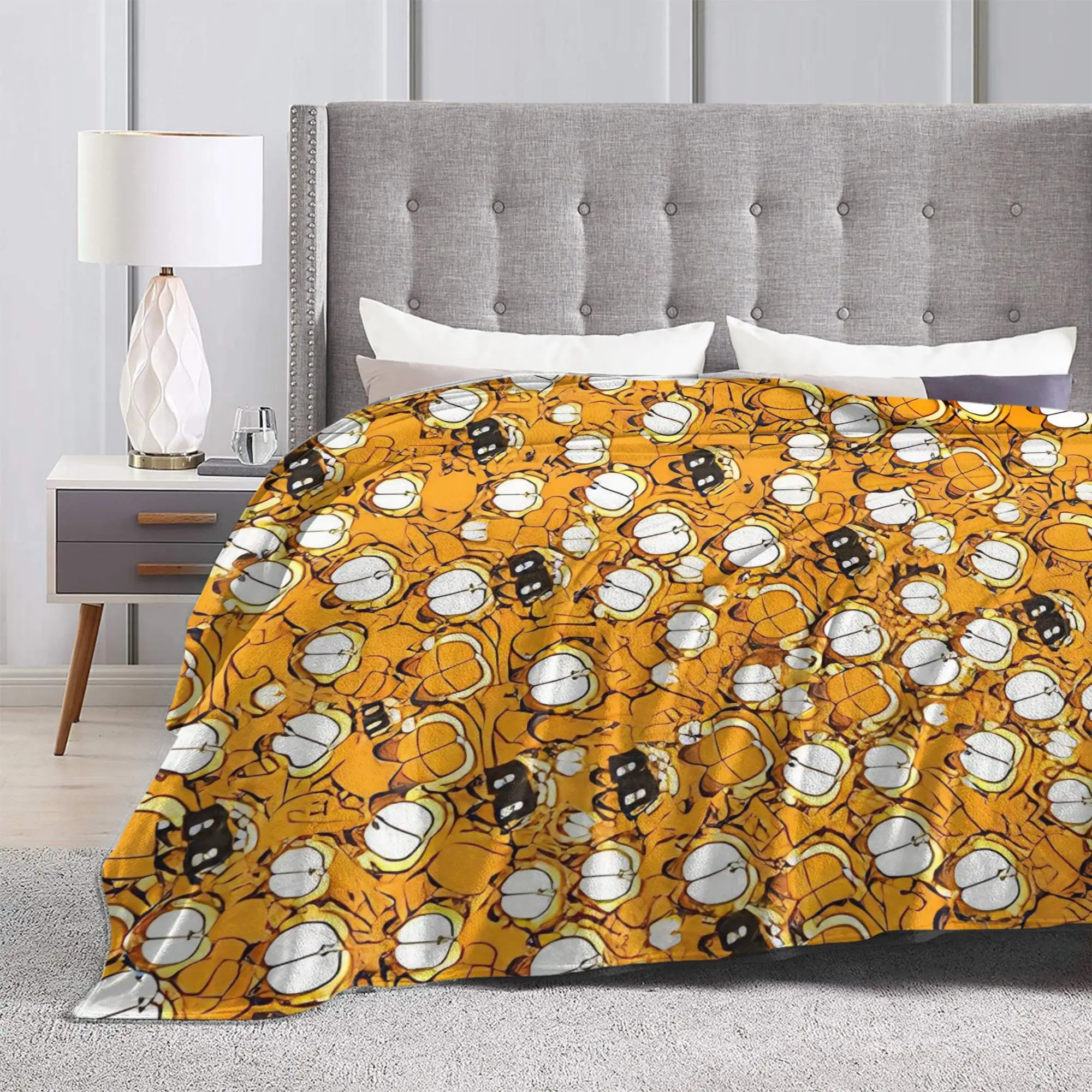 مانغا غارفيلدز بطانية كثيفة سوبر الدافئة الجدة أفخم رمي بطانية للأريكة كرسي السفر الفانيلا المفرش غطاء السرير