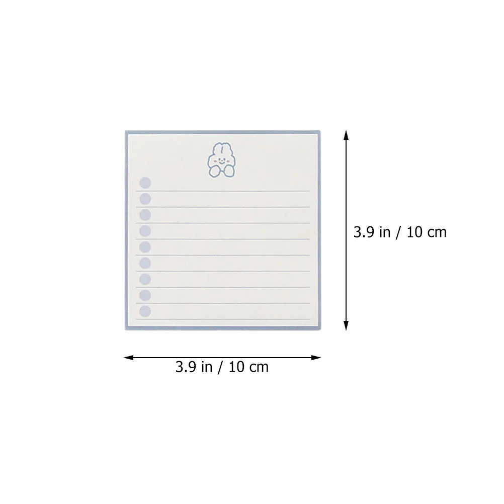 

2Pcs Memo Note Pads Cartoon Notepads Thick Paper DIY Planning Notepad Office Message Notes Portable Notepads Students Notepad