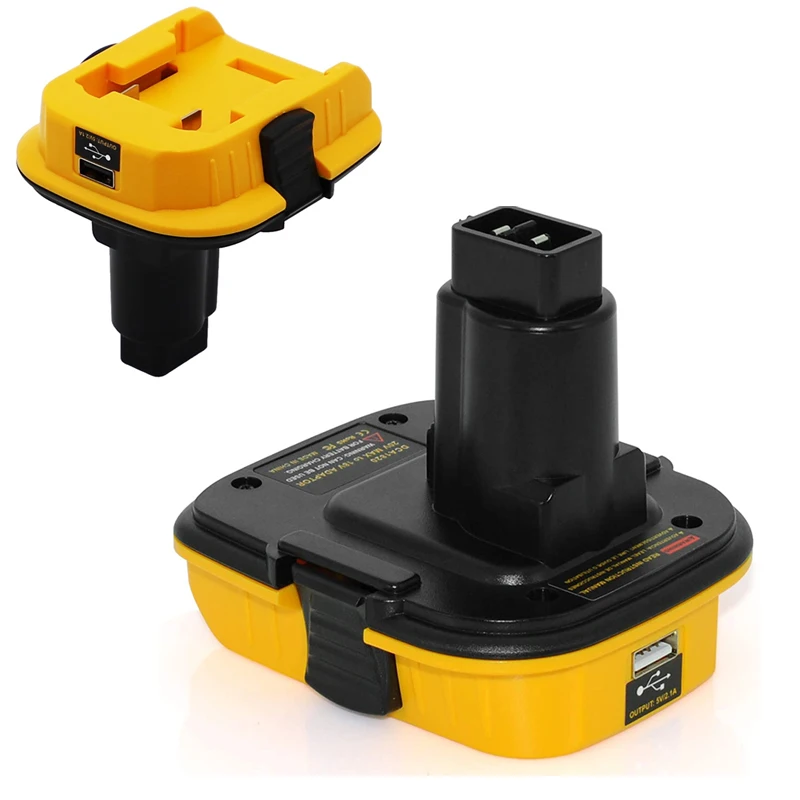 Best 20V Battery Adapter DCA1820 for Dewalt 18V Tools Convert Dewalt 20V Lithium Battery for DC9096 DE9098 DE9096 with USB