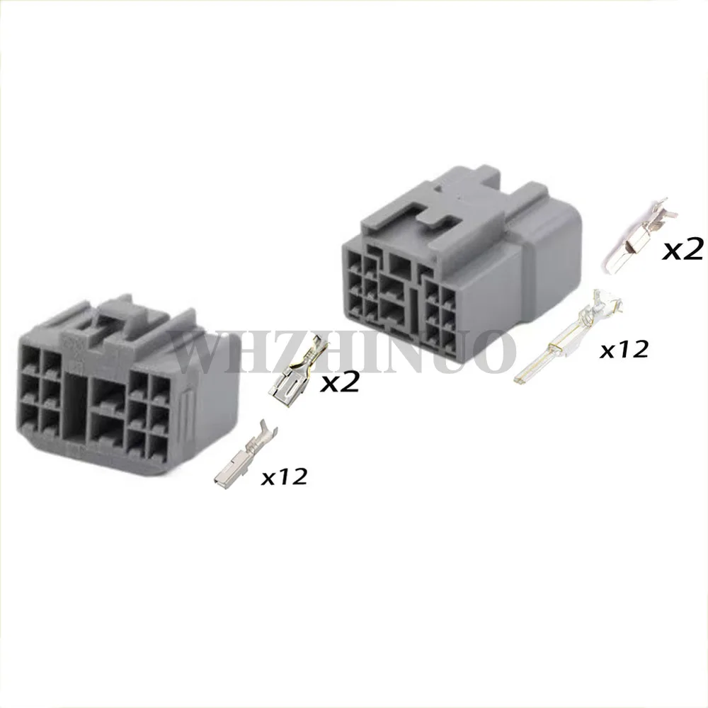 14 Way 6241-0261  6245-0281   6241-0281  Automobile Electric Weaterproof Wireharness Plug Grey Male Female Connector