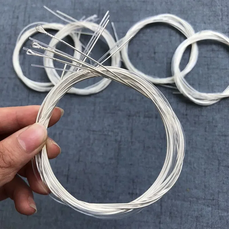 Wholesale 6pcs Guitar Strings Nylon Silver Strings Set for Classical Classic Guitar 1M 1-6 E B G D A E # Factory Direct Sales