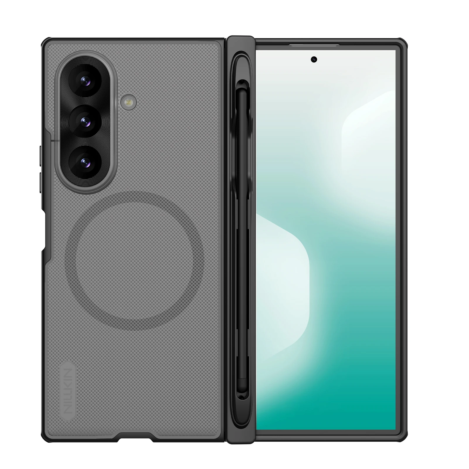Für Samsung Galaxy Z Fold 8 Ultra Hülle NILLKIN Passgenaue Hülle Magnetische Super Frosted Shield Matte PC-Abdeckung mit Stiftschlitz – Detail 4