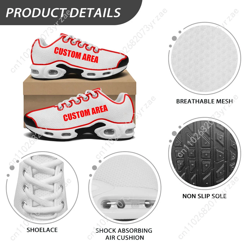 Accept Band Lightweight Sports Shoes Tailor-Made Air Cushion Sneakers Men Women Teenager High Quality Custom Made Couples Shoes