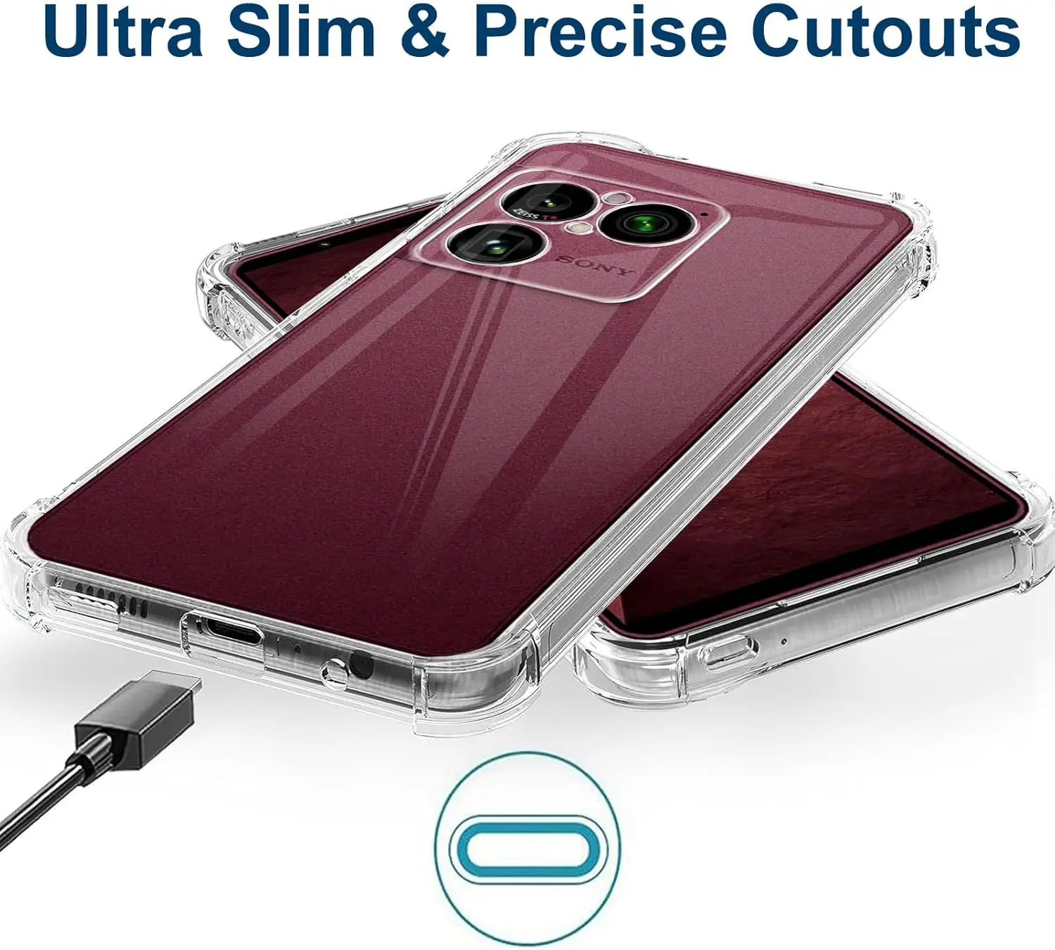 Reinforced Corners Shockproof Soft TPU Clear Camera Protection Case Cover for Sony Xperia 1 VIII 2026 view 5