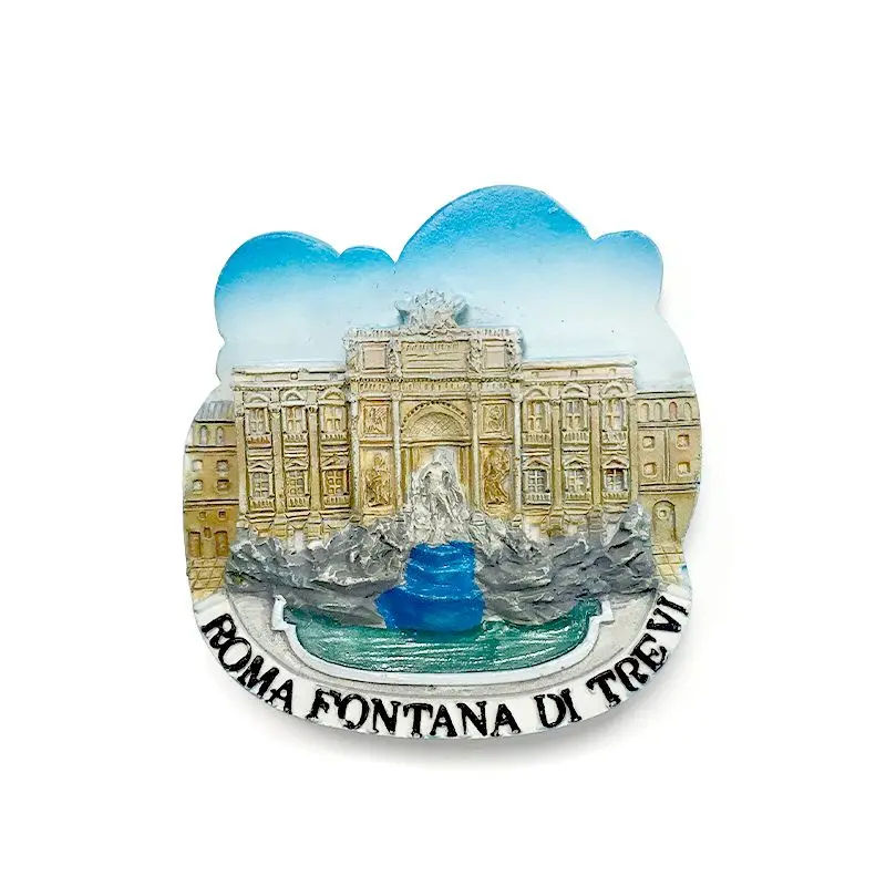 

Italy Rome Trevi Fountain High-Value Realistic Magnetic Fridge Magnet Travel Souvenir3d3D Gift