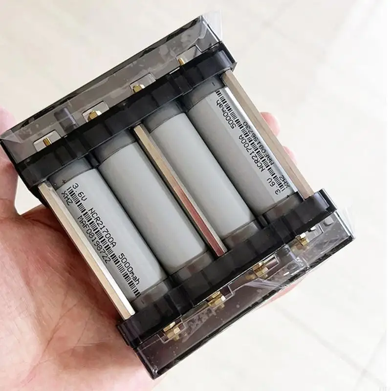 E1PF Energy Storage for 21700 Batteries Holder Case Box 8 Cells Slot