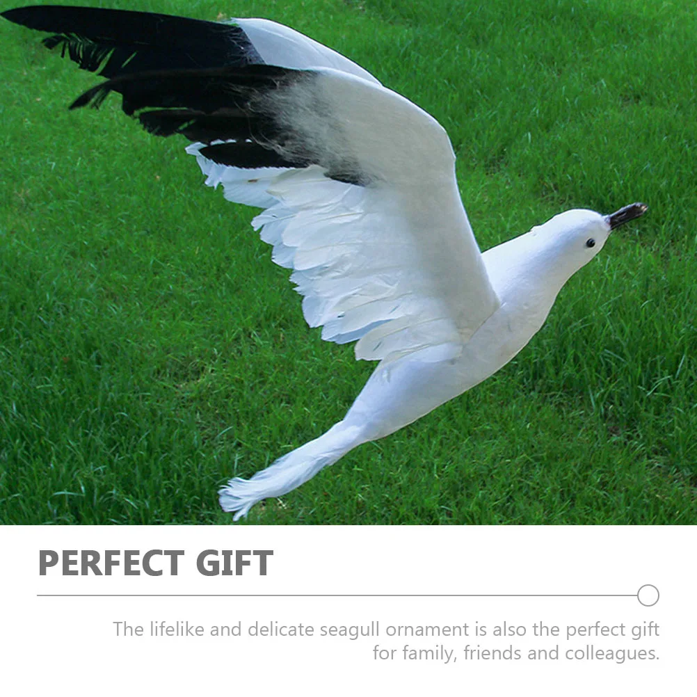 

2pcs Simulation Seagull Ornaments Lifelike Foam Artificial Decor For Home Garden Office Hanging Decoration Figurines
