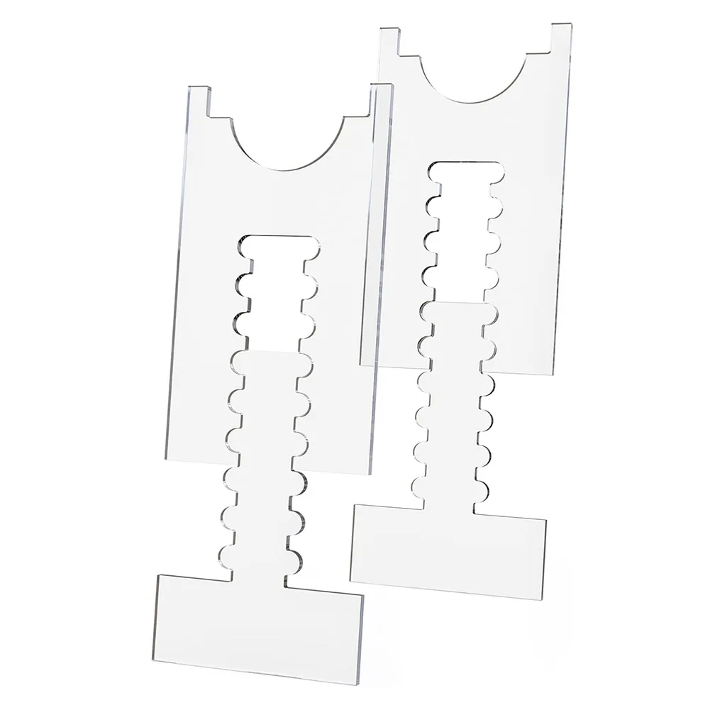 Transparent Adjustable Couch Wall Spacer 2 pcs 17-29 cm Clear for acrylic for Sofa Bed Cupboard Fire Safety and Organization