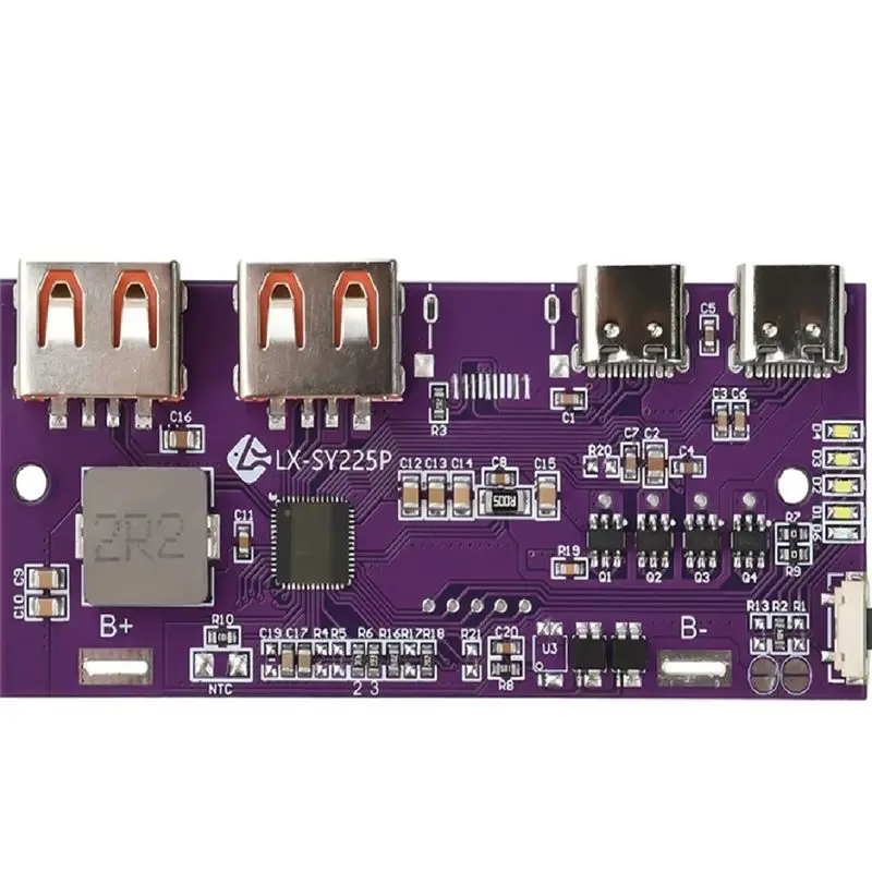 【Festival】USB Dual LED 22.5W Mobile Power Bank Micro/Type-C Lead-Acid Lithium Battery Module Supports QC2.0/QC3.0/QC4.0