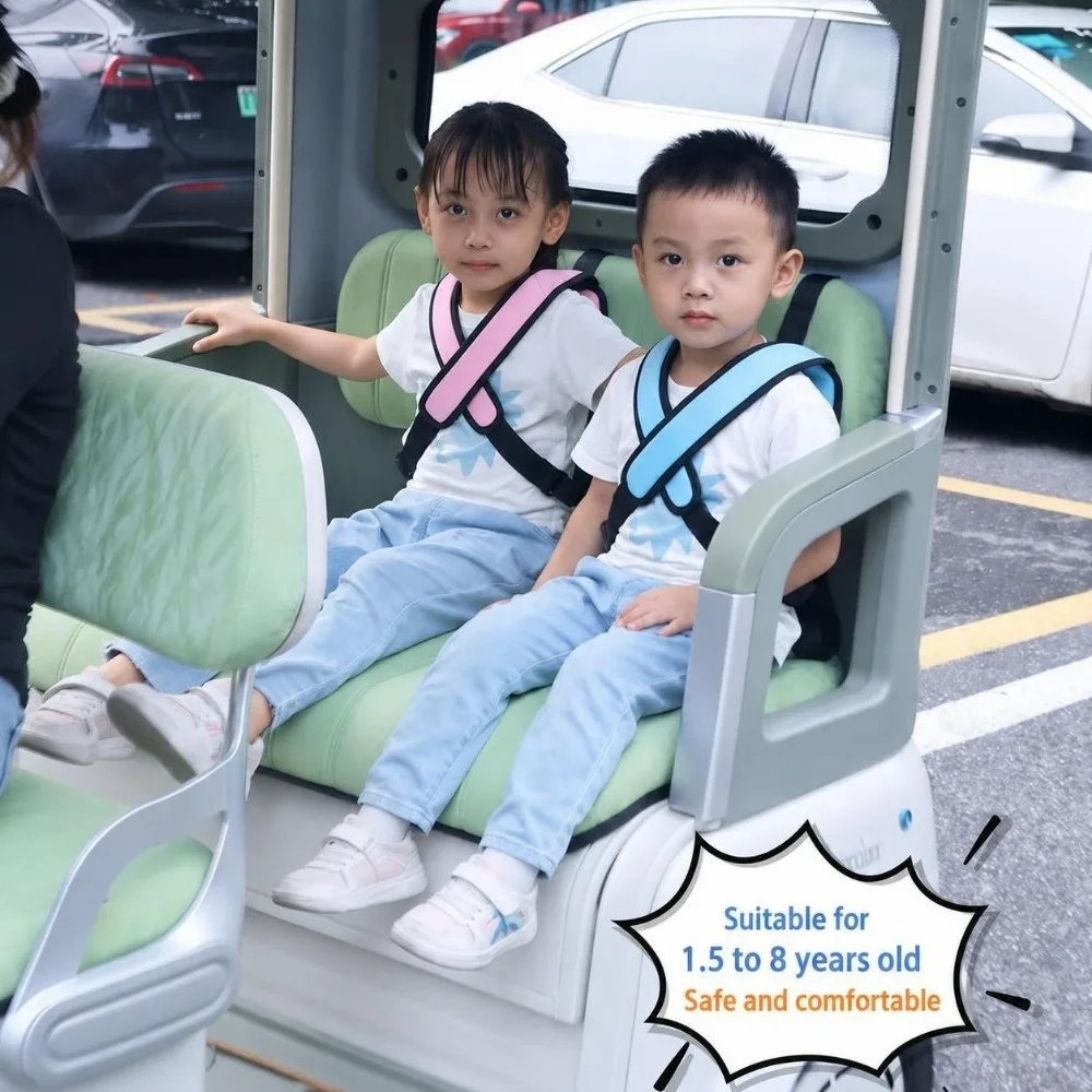 Cartoon Child Seat Belt Adjuster Cute Durable Car Seat Belt Adjustment Holder Adjustable Strap Anti-drop Protection