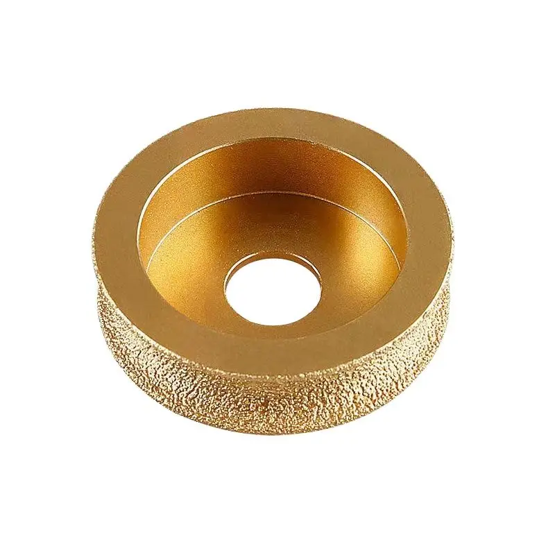 D=75mm Stone Grinding Wheel Semi-Circle Grinding Wheel Marble Granite Stone Trimming Brazed Diamond Angle Grinder Grinding Disc