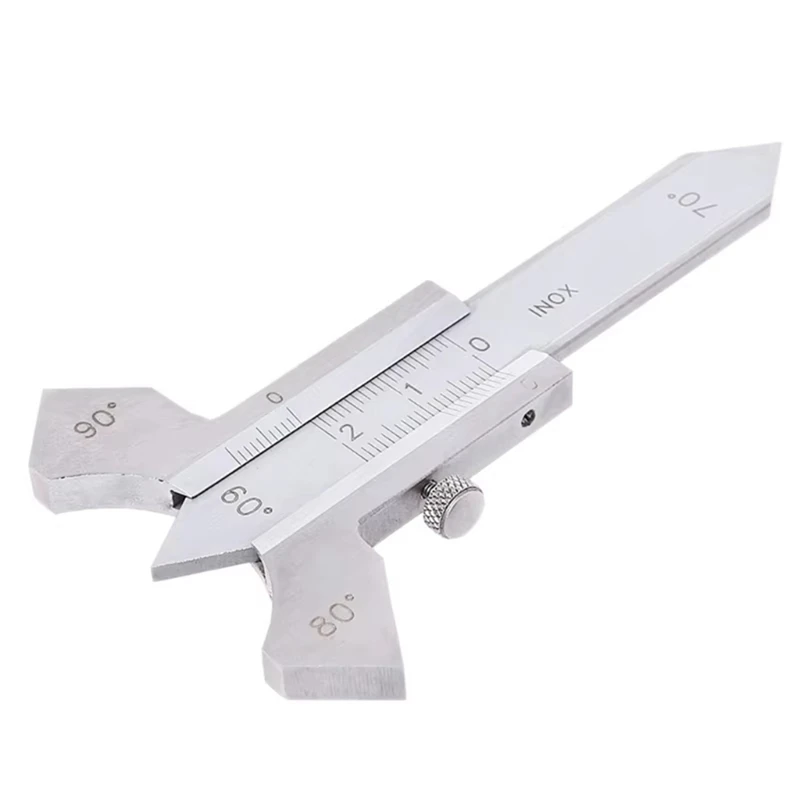 ABMO 0-20Mm Calibro di giuntura per saldatura portatile Profondità di metallo Spessore Angolo di ispezione Righello Strumento per la lavorazione del legno 60 70 80 90 Angolo