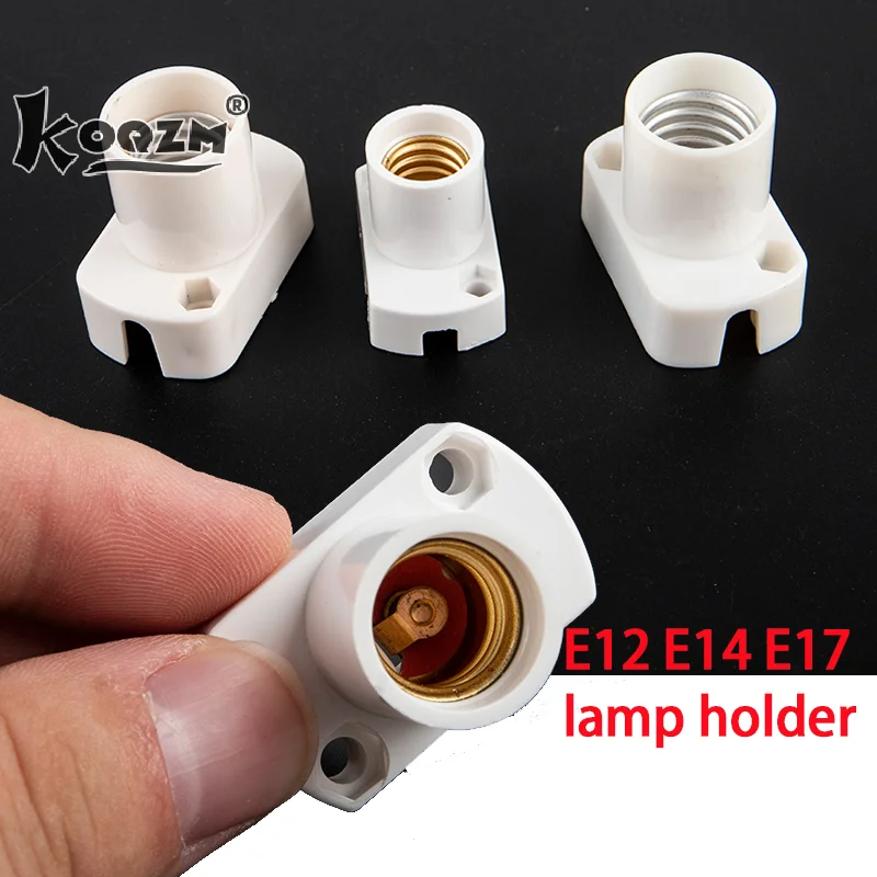

1PC Mini Screw Lamp Base E12 E14 E17 supporto Lamp holder Light Bulb Socket Holder Adapter
