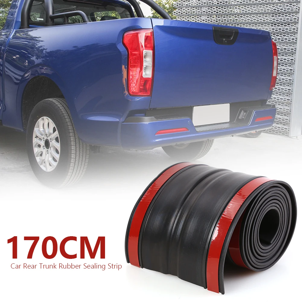 

170x11cm Rubber Truck Bed Tailgate Cover Practical Multi-functional Classic Filler Seal Cap for Pickup Truck