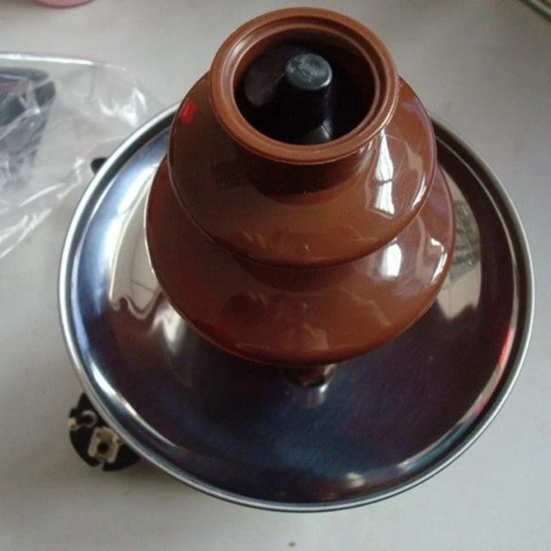 Шоколадный фонтан, горячий горшок, мини-водопад, машина для горячего горшка, свадебный дом, мини-машина для плавления шоколада «сделай сам», вилка европейского стандарта