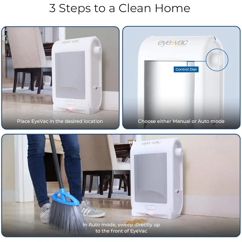 مجرفة أوتوماتيكية بدون لمس - فائقة السرعة وقوية - رائعة لكنس صالونات الحيوانات الأليفة وطعام الأوساخ والمطبخ