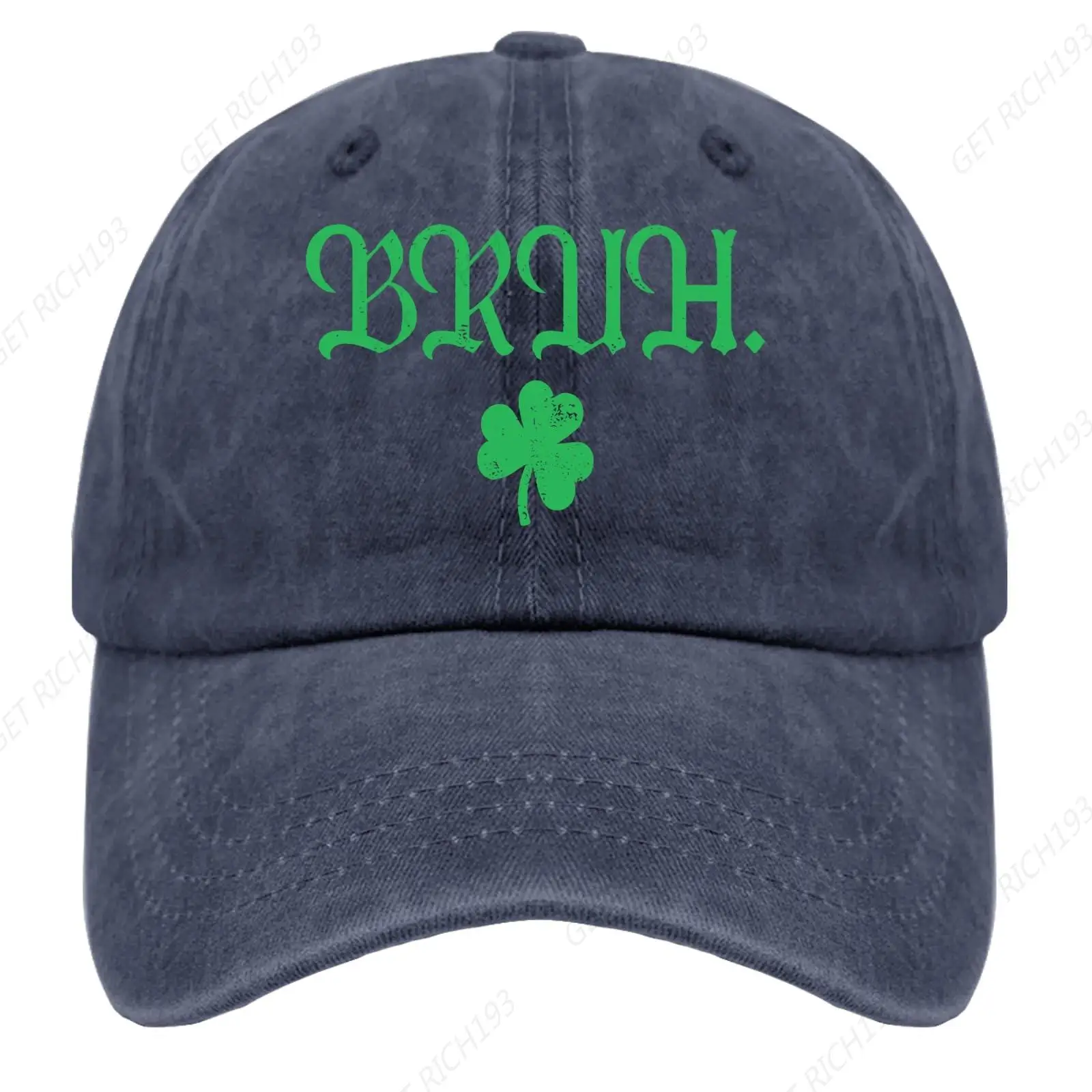 Lucky Bruhs Boys St Patricks Day Irishs Shamrocks Baseball Cap Hat Navy Blue Hat for Women Gifts for Girlfriends Hiking Hat