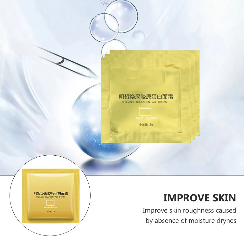 10Pcs Collagen Cream Anti Aging Face Moisturizer Hydrating Skin Tightening Facial Cream Restores Elasticity Reduces Wrinkles