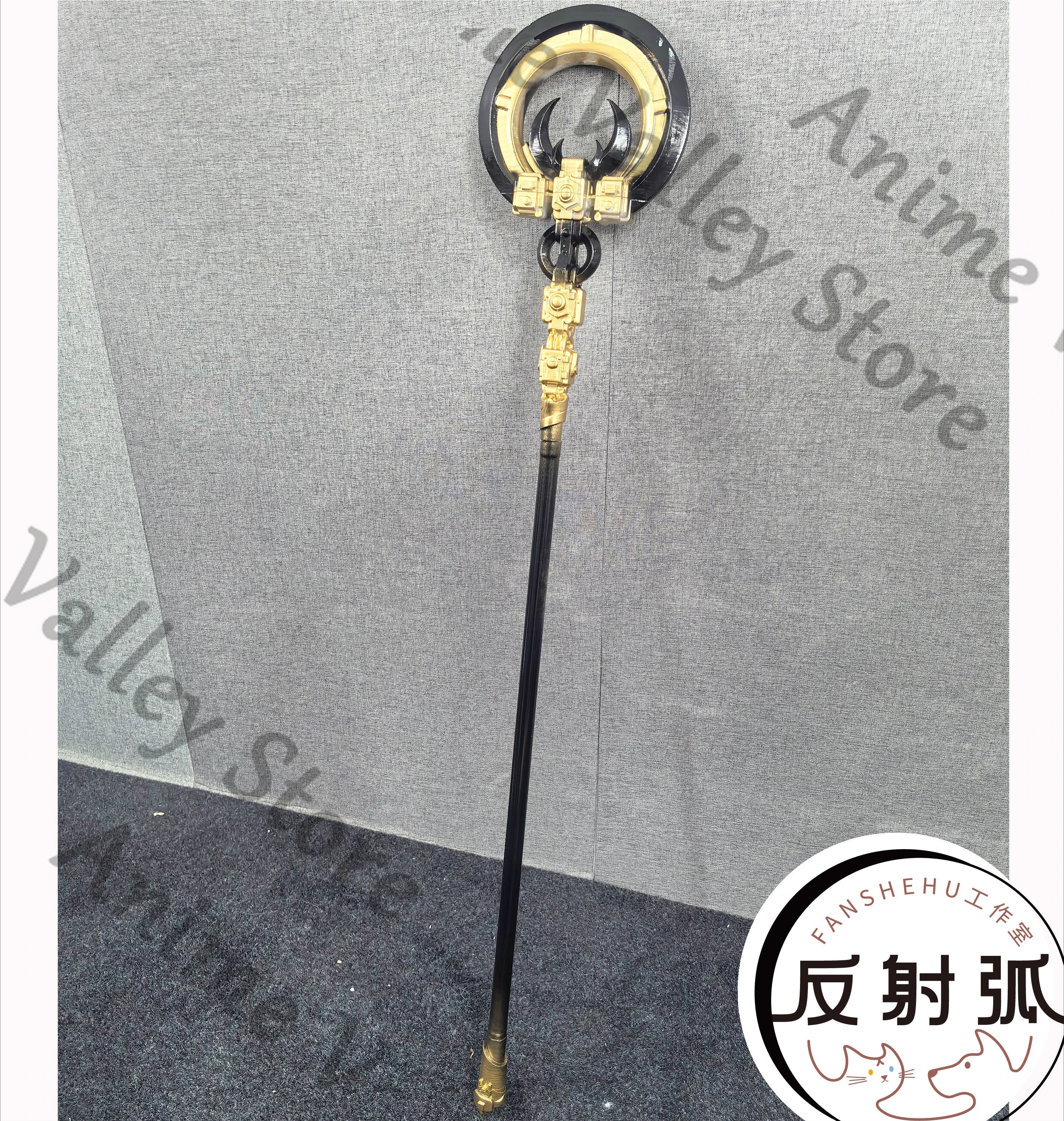 

Anime Arknights Chen Zhaoqian Cosplay Wand Staves Head Angle Props Cartoon Magic Staff Hair Clip Headwear Weaponry Equipment