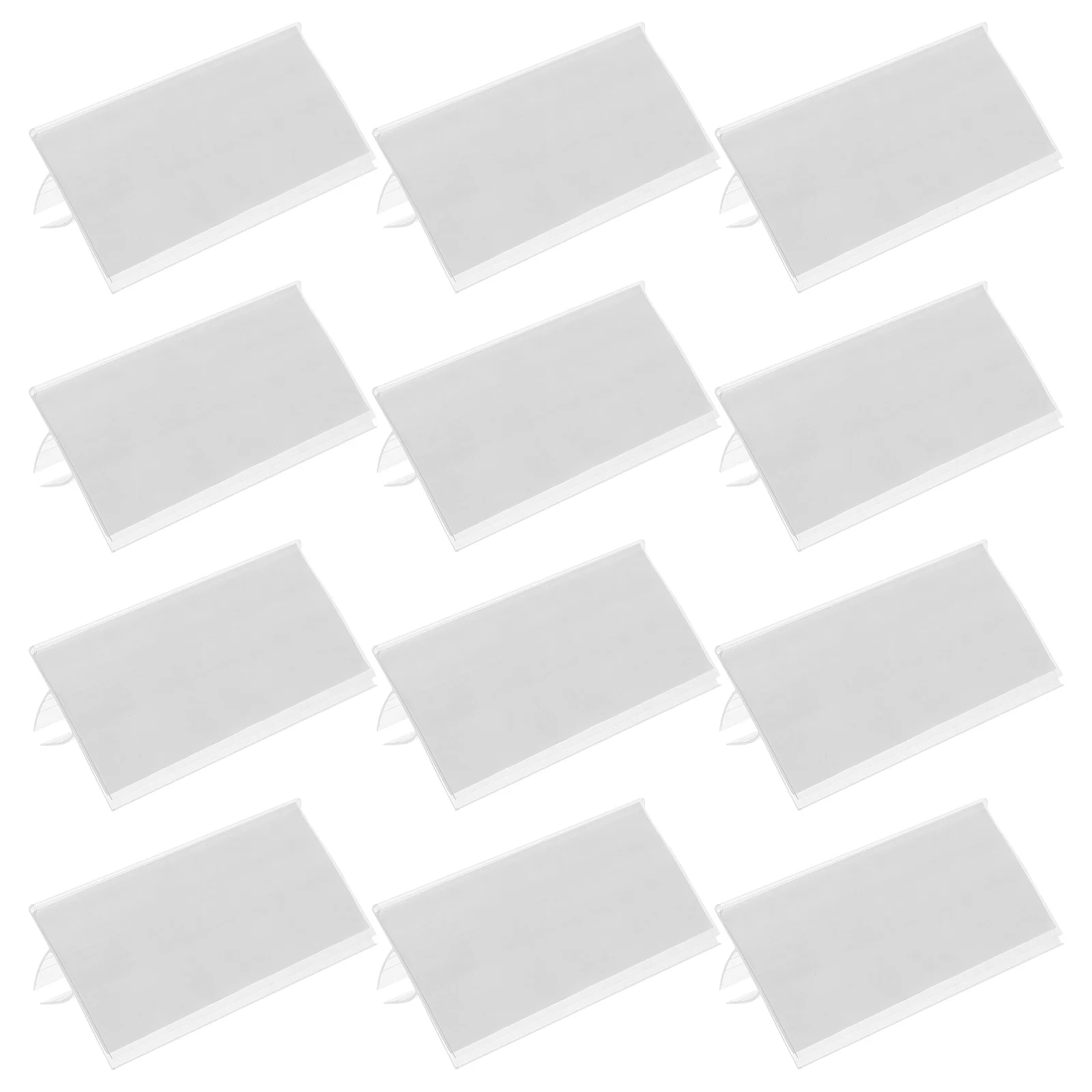 50 Buah Rak Bening Tempat Label Tempat Kartu Tempat Laminasi Rak Display Belanja