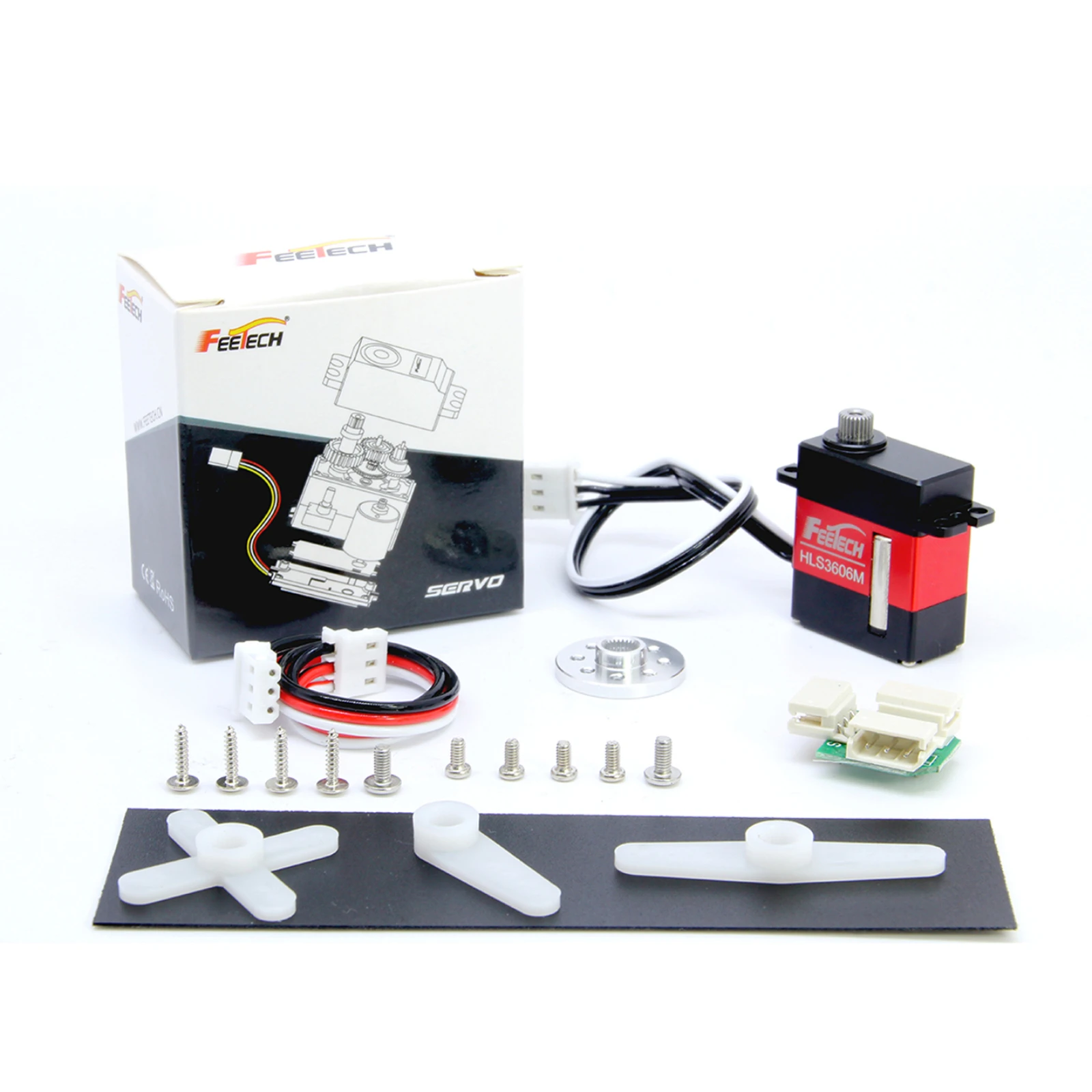 

HL-3606-C001 6 кг крутящий момент 360 ° Сервопривод непрерывного вращения с металлической шестерней и полым чашкой, шина TTL