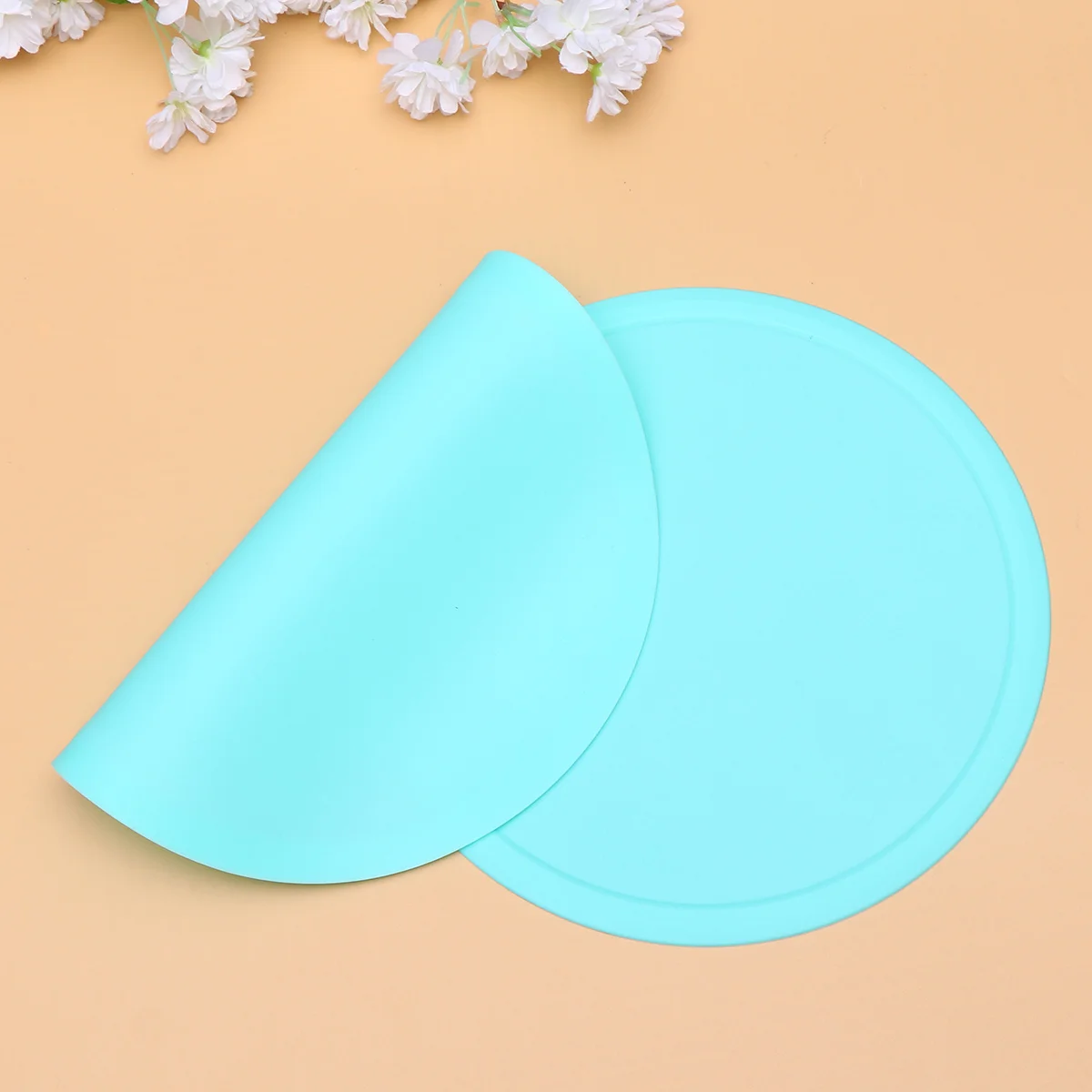 

Silicone Pet Placemat Green Durable Anti-Slip Waterproof Feeding Pad Heat Resistant Pet Food Mat Silicone Placemat