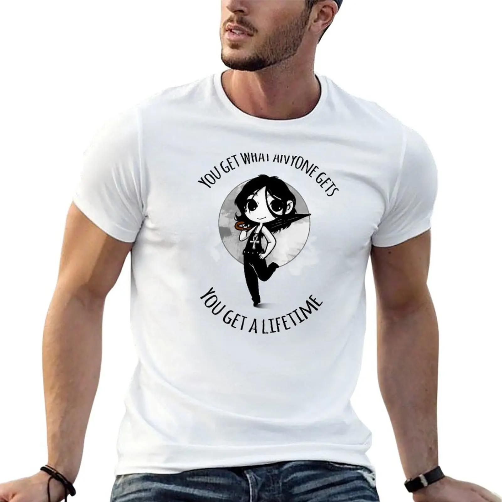 Death | The Sandman | My Little Death - white T-Shirt cotton tshirt 100% man t shirt heavy cotton man t shirt summer T-shirt