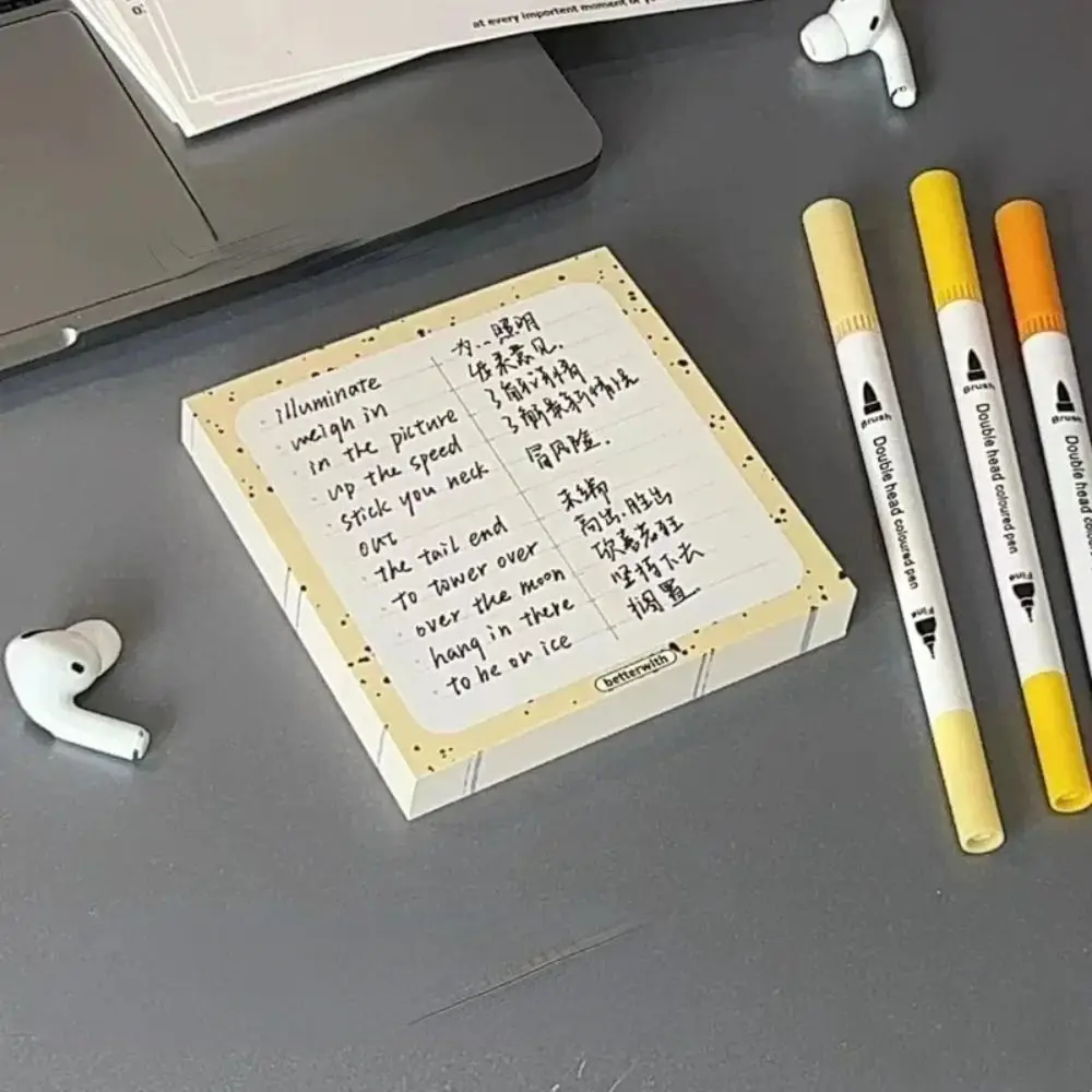 50 Pads/Pack Paper Transparent Inches Sticky Note Pads Office Supplies Posted It Sticky Note Pads Scrapbooking Notepads