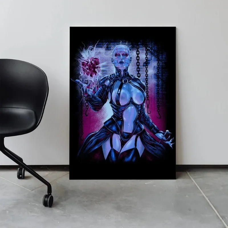 Horror Illustration Horror Soul Illustration Poster Canvas Painting Monster Black Wall Decoration