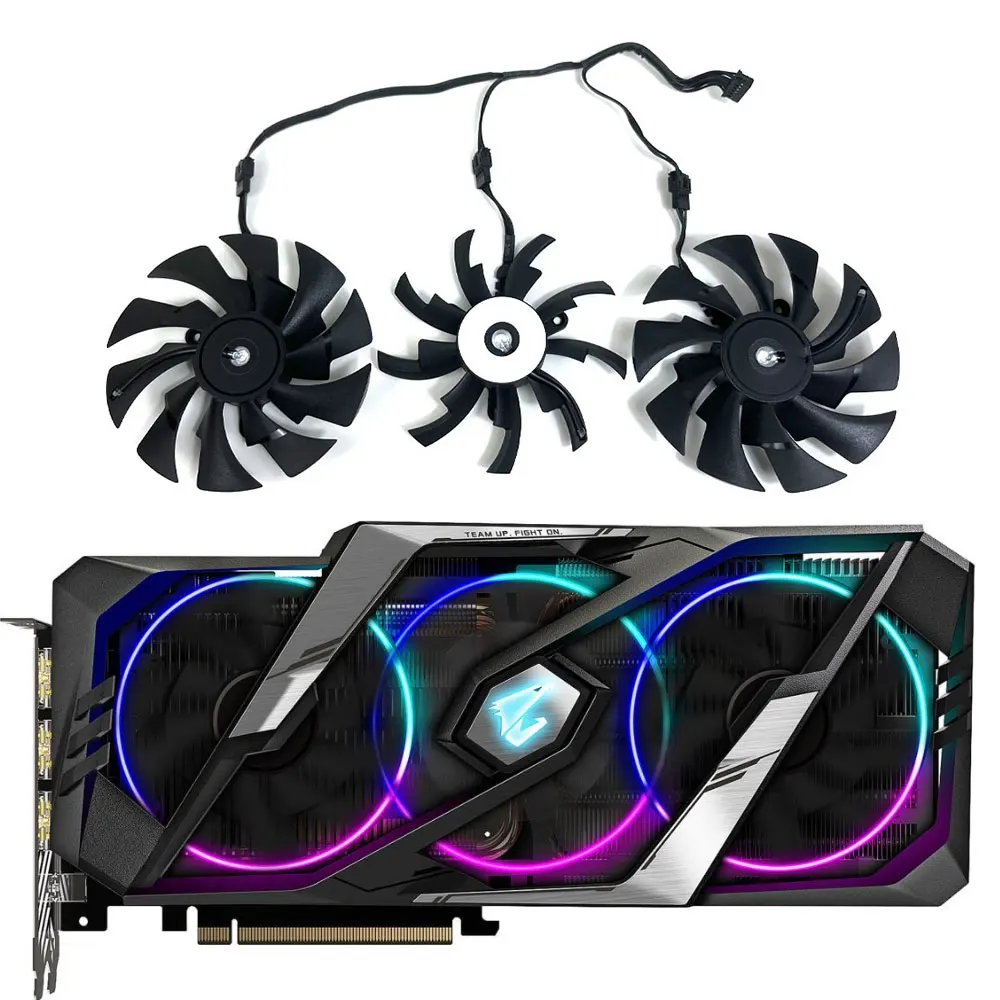 Original PLD10015B12H RTX 2080 GPU FAN, For Gagibyte RTX 2080TI, 2080S, 2080, 2070S, 2070, 2060S AORUS Video card cooling fan