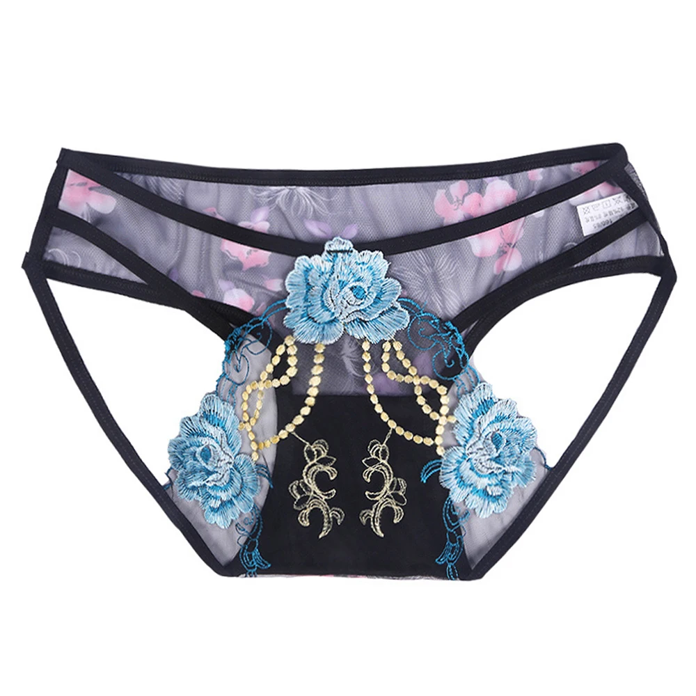 الجوف خارج الدانتيل الشفاف ثونغ GString النساء \\\'s سراويل داخلية مثيرة الكلسون أسود أبيض أزرق وردي S L L57 5 70 كجم أحجام