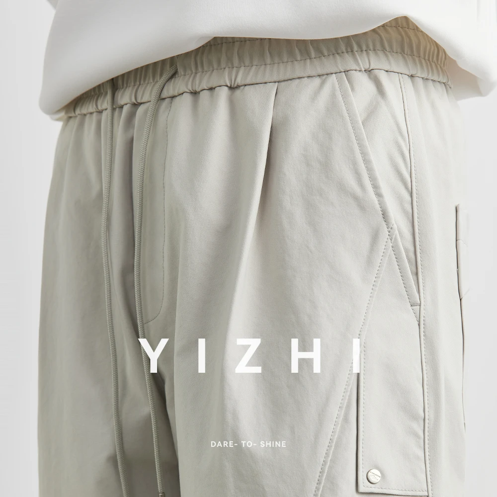 Fashion Men's Outdoor Climbing Cargo Pants Men's Autumn High Street Cool Pleated Paratrooper Loose Sports Casual Trousers Pants