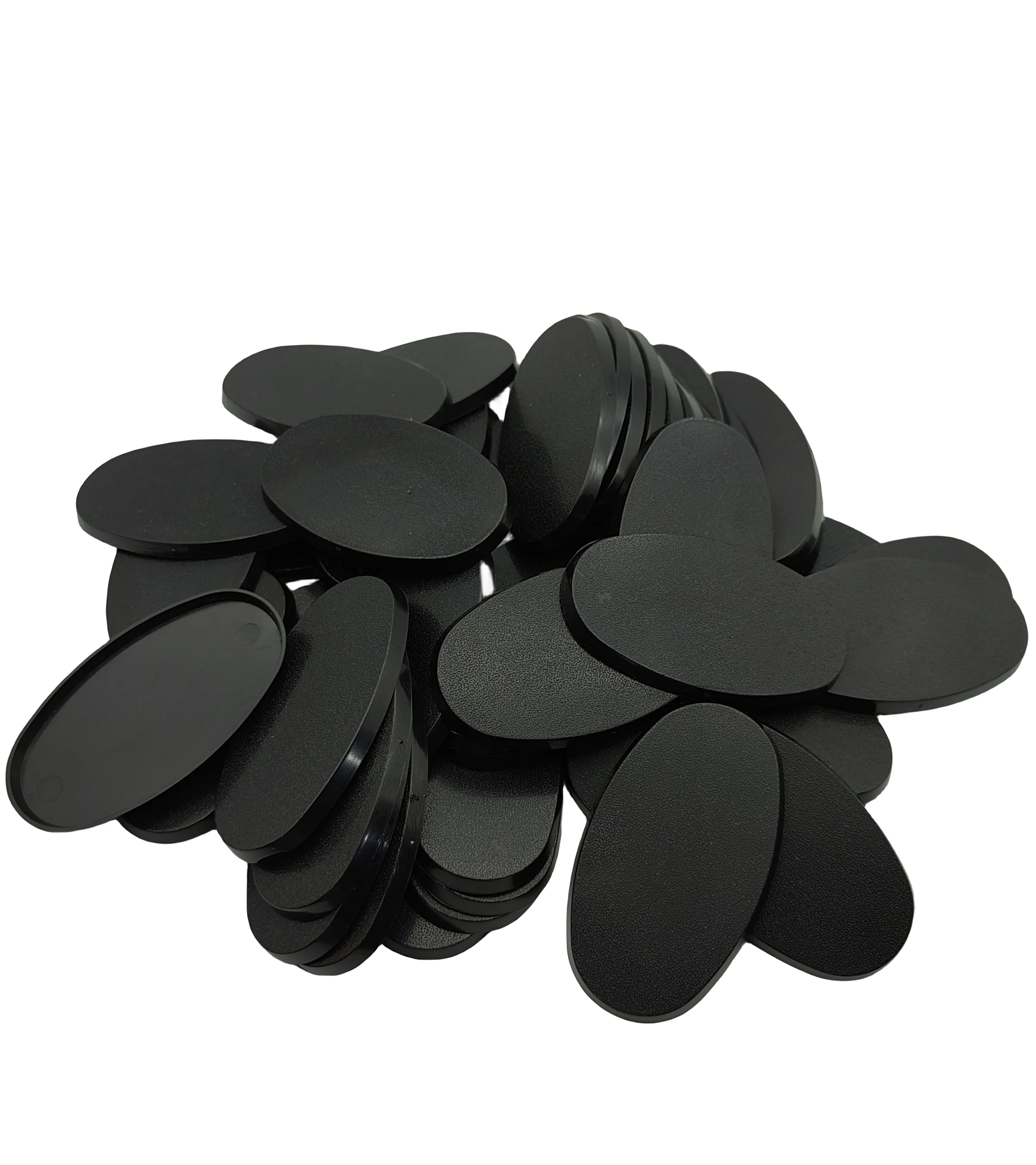 Bases de plástico ovaladas de 75x42mm para juegos de mesa de juego de guerra, figuras Diy, Bases de modelo 3D en miniatura, Bases ovaladas de 75x42mm