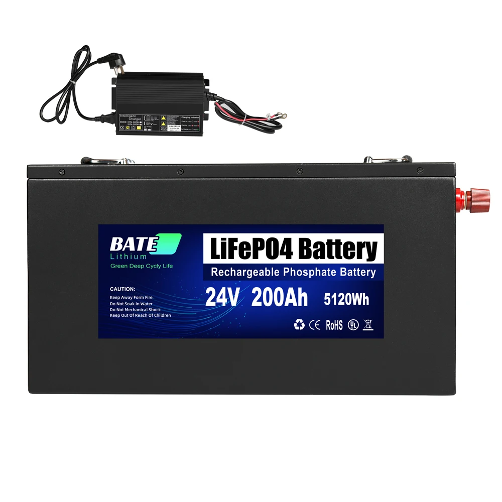 200ah 24v Phosphate Battery Lifepo4 Battery Pack Lifepo4 BMS 24V 8S 2P 24V200A China Ce 200ah 5 Year LFP Ventilated Dry 50kg