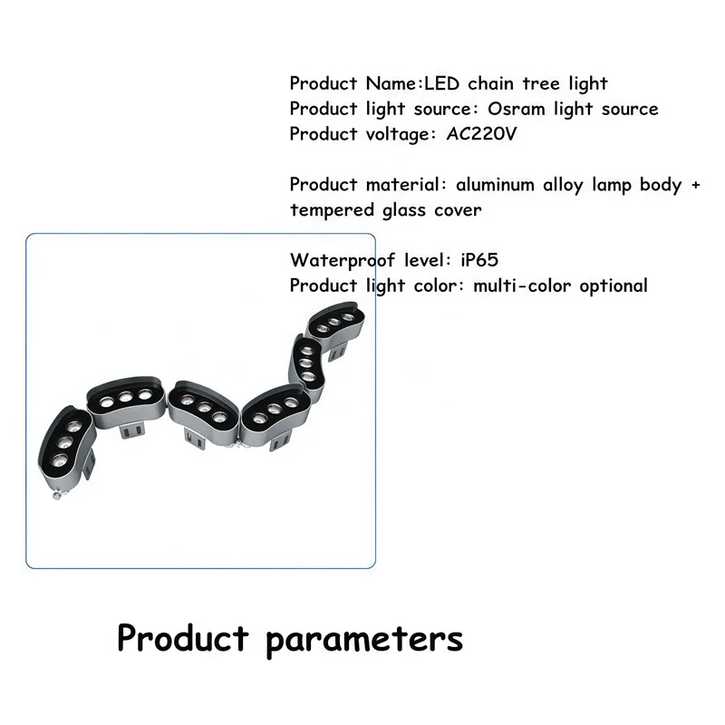 3W LED Corrugated Light Chain Splicing Trees Landscape Lighting IP65 Waterproof Spot Lights Garden Tree Hugging Lamp 12V 220V