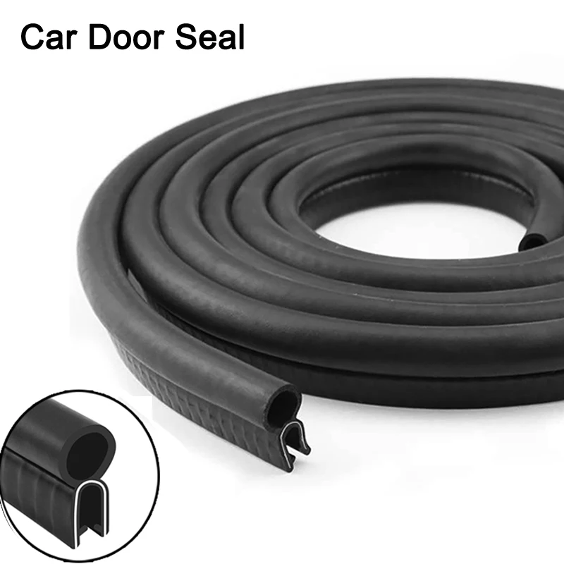 3 meters Car Door Edge Guard Protector Strips U Type Double-layers Sealing Strip Waterproof Soundproof Anti-collision Auto Seals