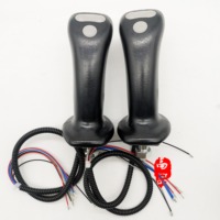 For Sany SY150 Zoomlion 280 XCMG Cait Sunward Handle Rubber Rotary Drilling Rig Rexroth Joystick Handle Glue 4 Button Keys 12mm