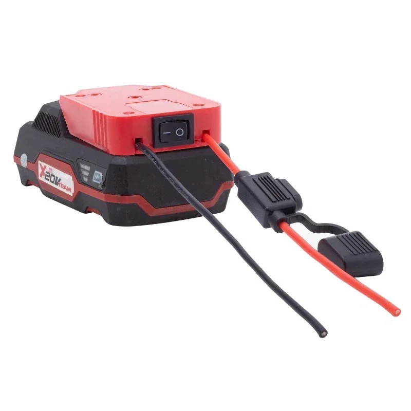 para Lidl Parkside X20v Li-ion Bateria Doca Titular 14awg Fios Adaptador Robô Carro Faça Você Mesmo Fonte de Alimentação Acessórios da Ferramenta Elétrica