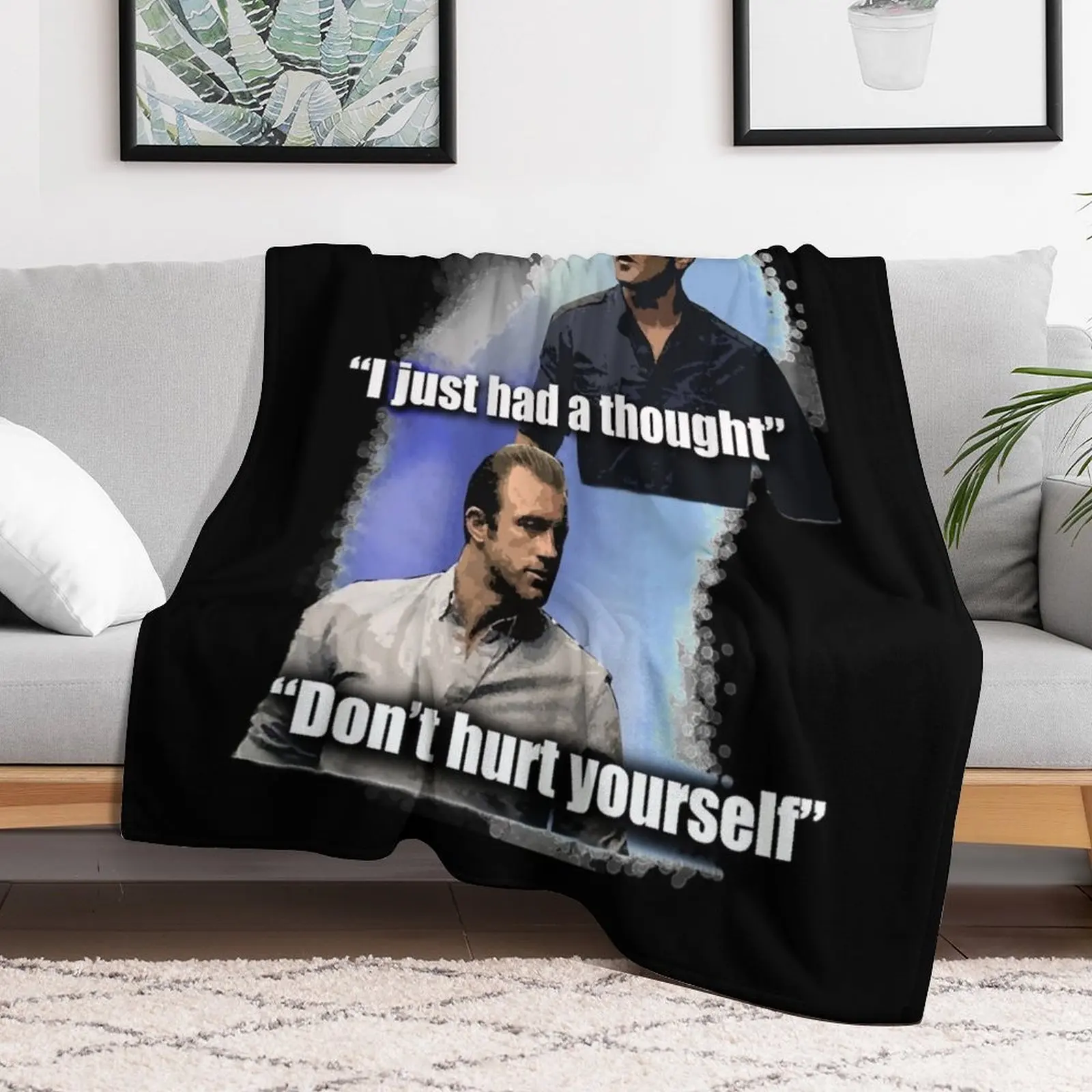 Funny Man Hawaii Five-0 Quote Graphic For Fans Throw Blanket