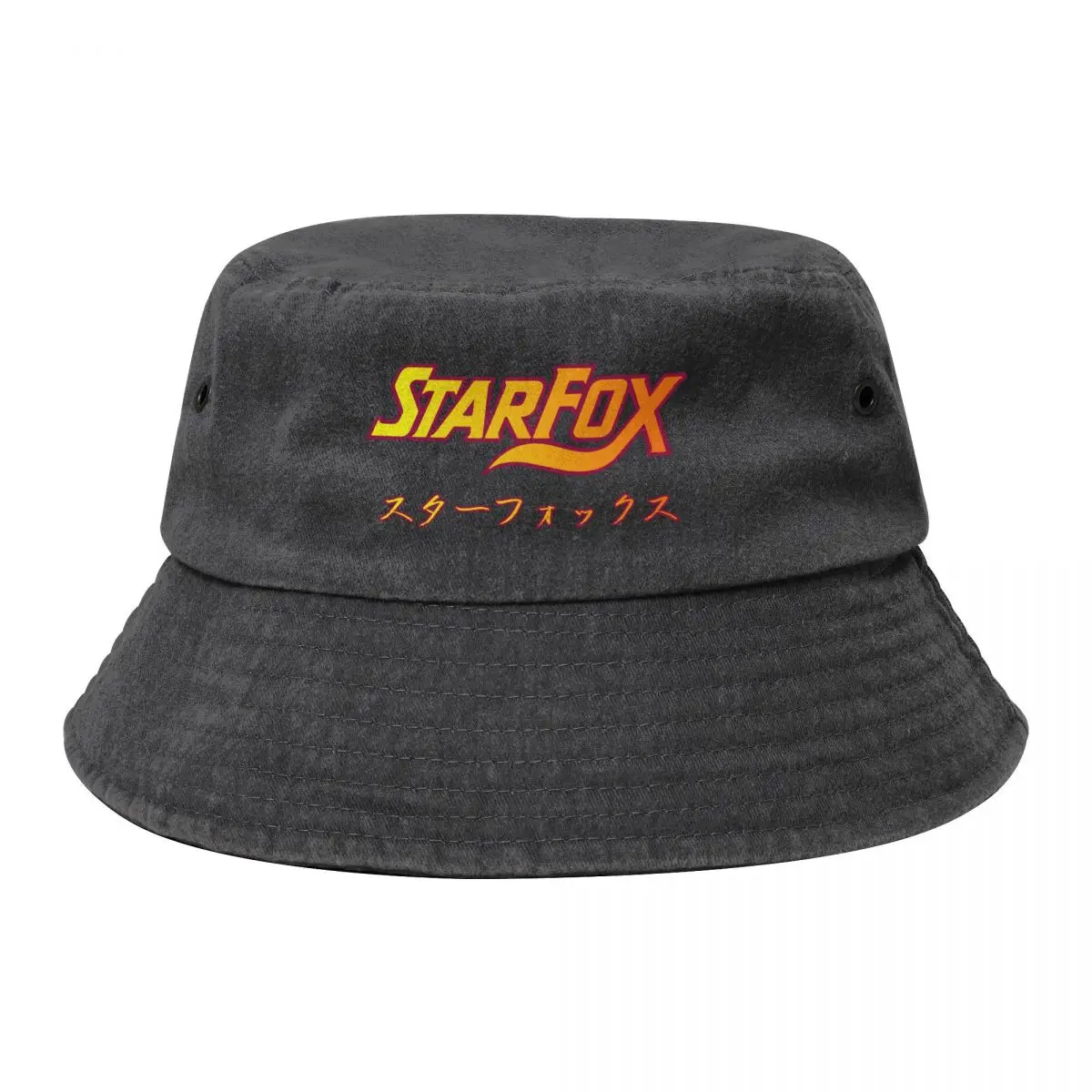 Starfox Japanese Text Bucket Hat Sun Hat For Children Custom Cap Ladies Men's